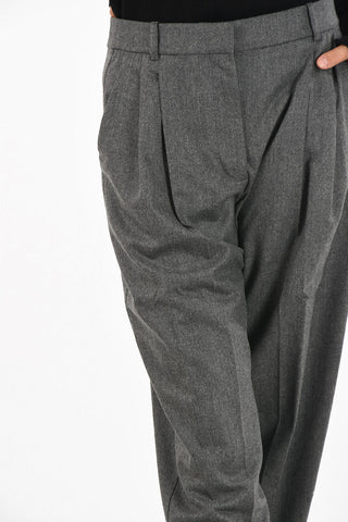 High-waist capri pants