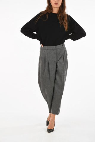 High-waist capri pants