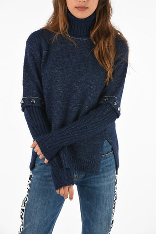 turtle-neck sweaterWith Removable Sleeve
