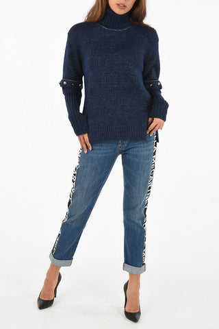 turtle-neck sweaterWith Removable Sleeve