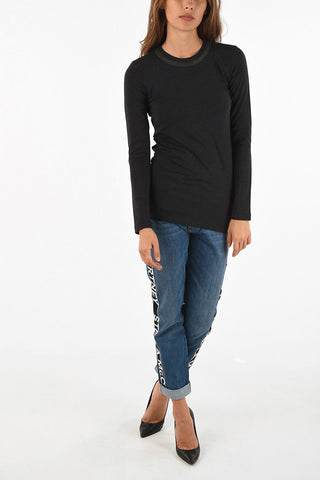 Crewneck T-shirt with Strass