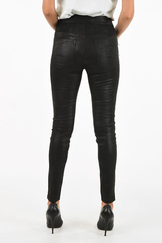 pantalone in pelle scamosciata