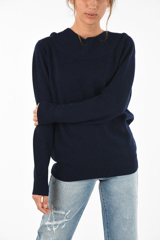 maglia scollatura profonda sul dietro in cashmere