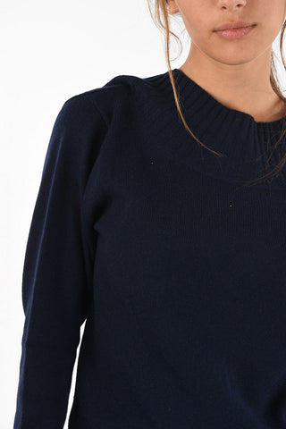 maglia scollatura profonda sul dietro in cashmere