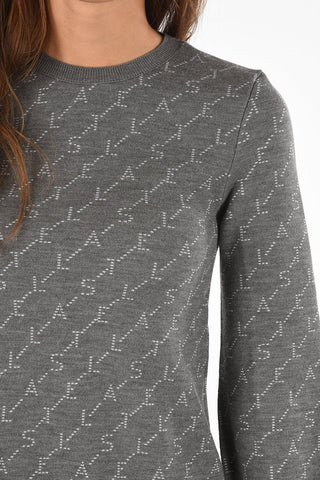all over logo mini dress