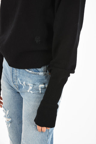 maglia girocollo in cashmere