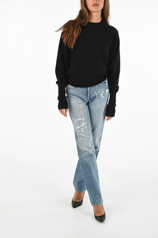 maglia girocollo in cashmere