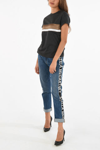 rhinestone embellished t-shirt
