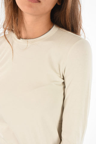 Crewneck T-shirt with Strass