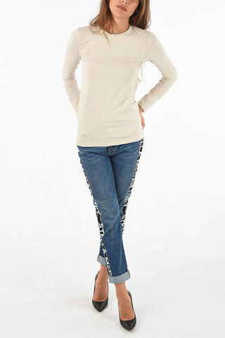 Crewneck T-shirt with Strass
