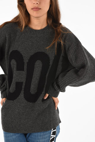 ribbed maxi sweater