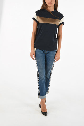 rhinestone embellished t-shirt