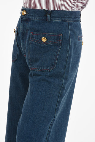 Jeans Flare a Vita Alta