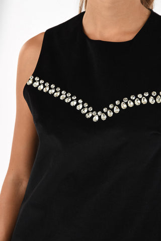 vestito a trapezio sopra il ginocchio in velluto