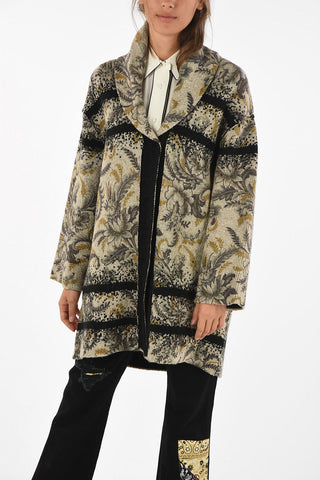 Cappotto stampa floreale