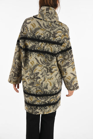 Cappotto stampa floreale