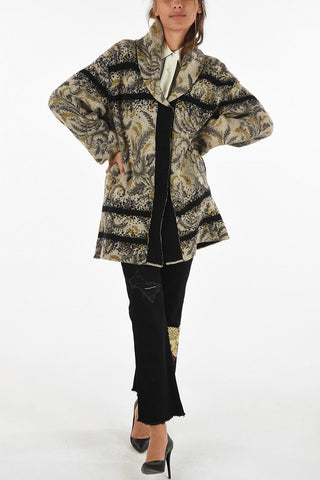 Cappotto stampa floreale