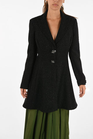glittered chesterfield coat