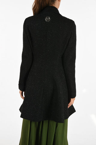 glittered chesterfield coat