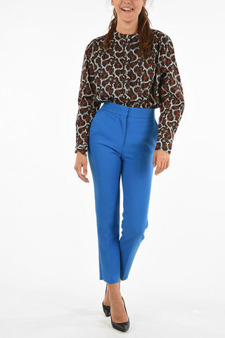 high-rise waist capri pants