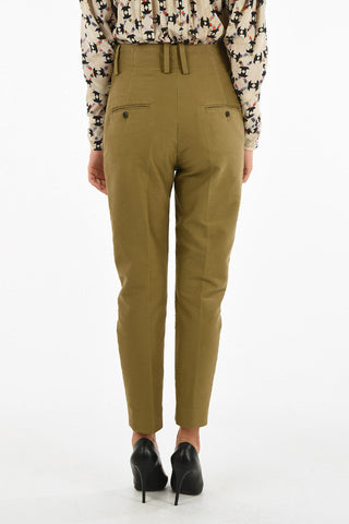 ETOLIE pantalone capri a vita alta