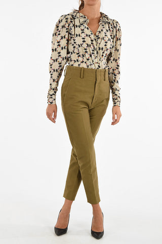 ETOLIE pantalone capri a vita alta