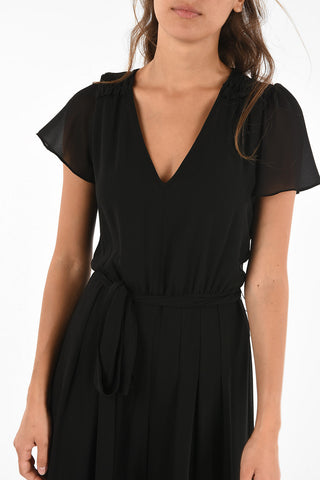 MICHAEL V-neck Wide Jumpsuit