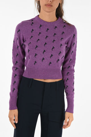 Embroidered Crewneck Sweater
