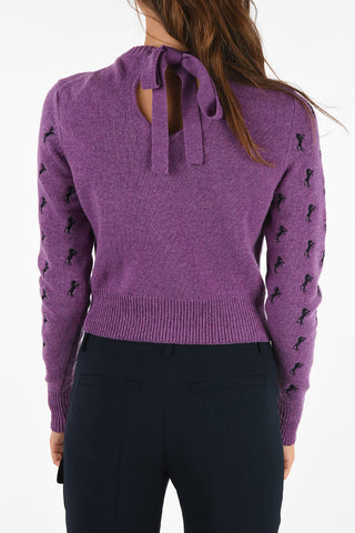 Embroidered Crewneck Sweater