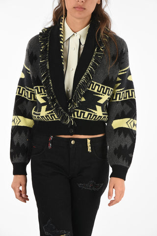 cardigan icon jacquard cardi crop