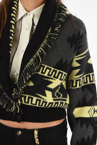 cardigan icon jacquard cardi crop