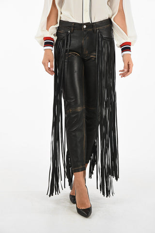 fringed leather JOLLY Pants