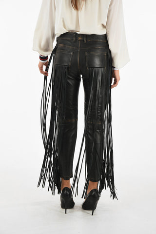 fringed leather JOLLY Pants