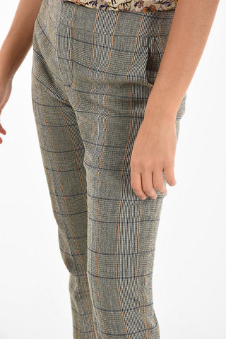 Plaid Low Rise Pants