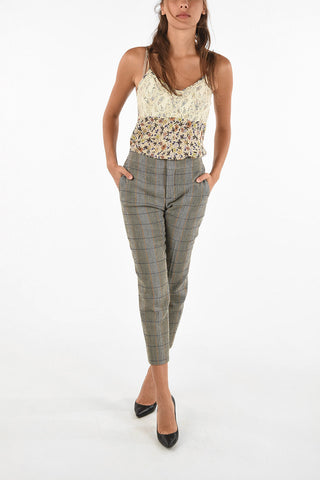 Plaid Low Rise Pants