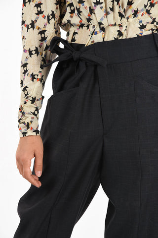 ETOILE district check capri pants