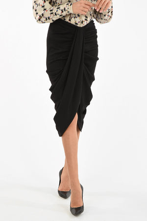 DATISCA knee lenght draped skirt