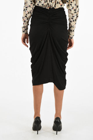DATISCA knee lenght draped skirt