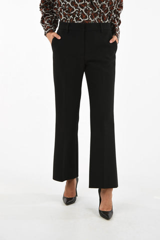 Pantalone boot cut a vita alta
