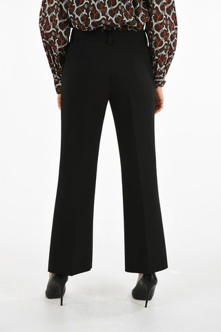 Pantalone boot cut a vita alta