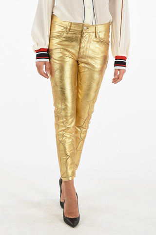 leather metallic JOLLY pants
