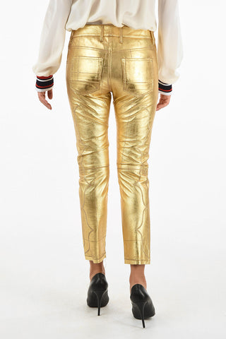 leather metallic JOLLY pants