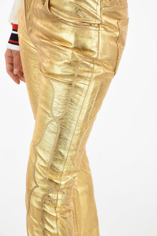 leather metallic JOLLY pants