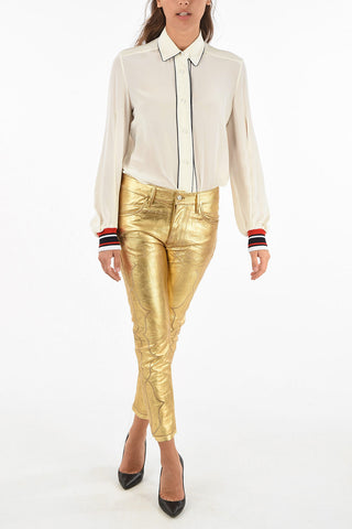 leather metallic JOLLY pants