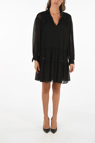 MICHAEL v-neck above knee  shirtdress