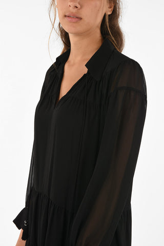 MICHAEL v-neck above knee  shirtdress