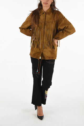 Fringed AYUMI suede leather jacket