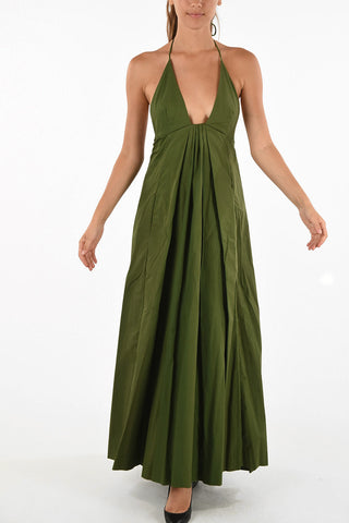 evening lenght halterneck dress