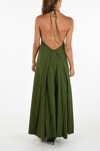 evening lenght halterneck dress