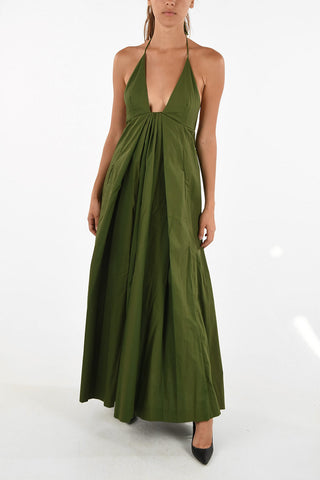 evening lenght halterneck dress